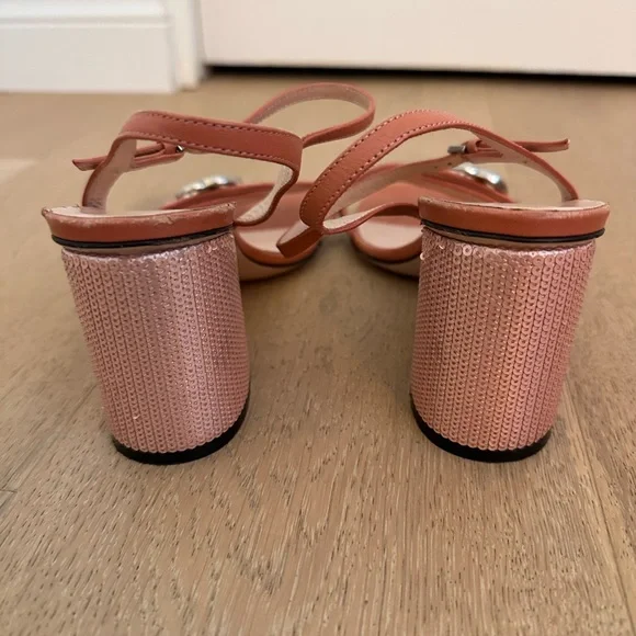 Gucci GG Marmont mid heeled sandals - Picture 3 of 10